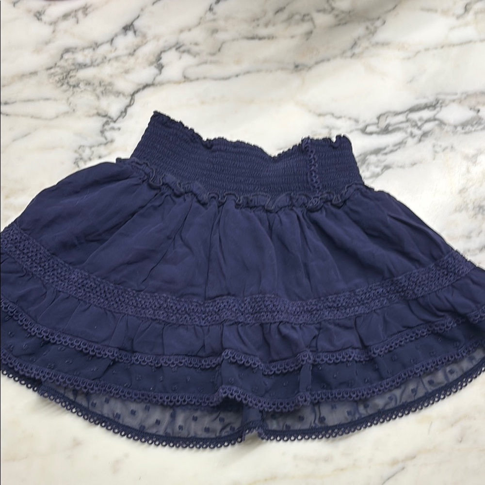 Katie J NYC navy blue mini skirt
